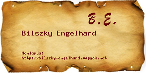 Bilszky Engelhard névjegykártya